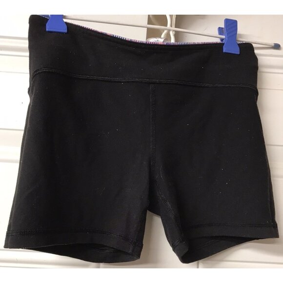 Ivivva By Lululemon Shorts Reversible Black Size 10 Girls 4” Inseam - Picture 4 of 7